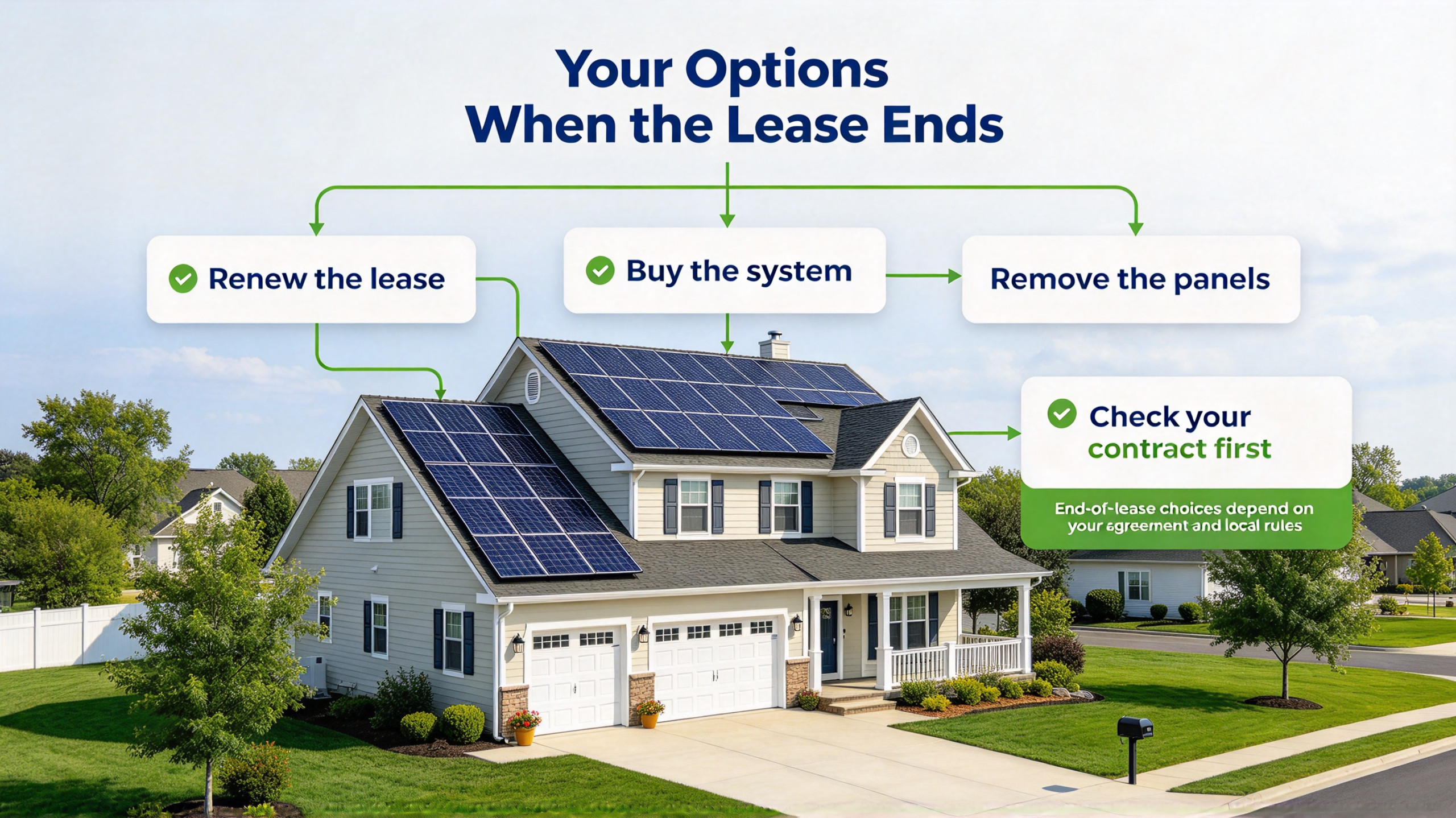 Homeowner reviewing a solar lease contract at a kitchen table