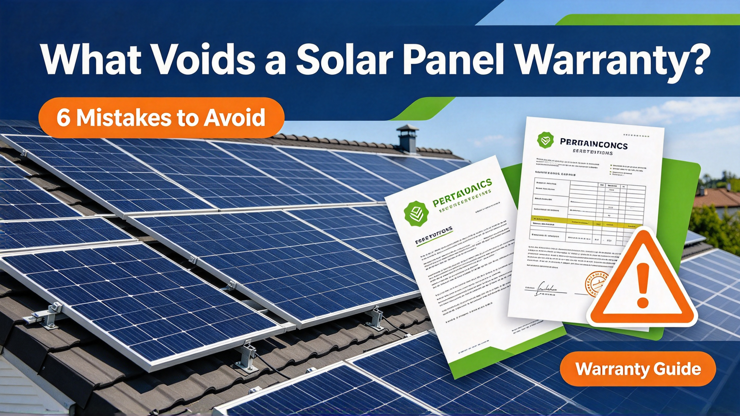Homeowner reading a solar panel warranty document with a rejected claim notice